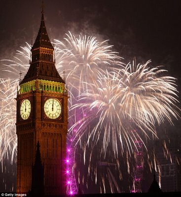 New Year 2011 London Fireworks